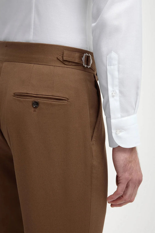 Brown Signature Button Gurkha Pant