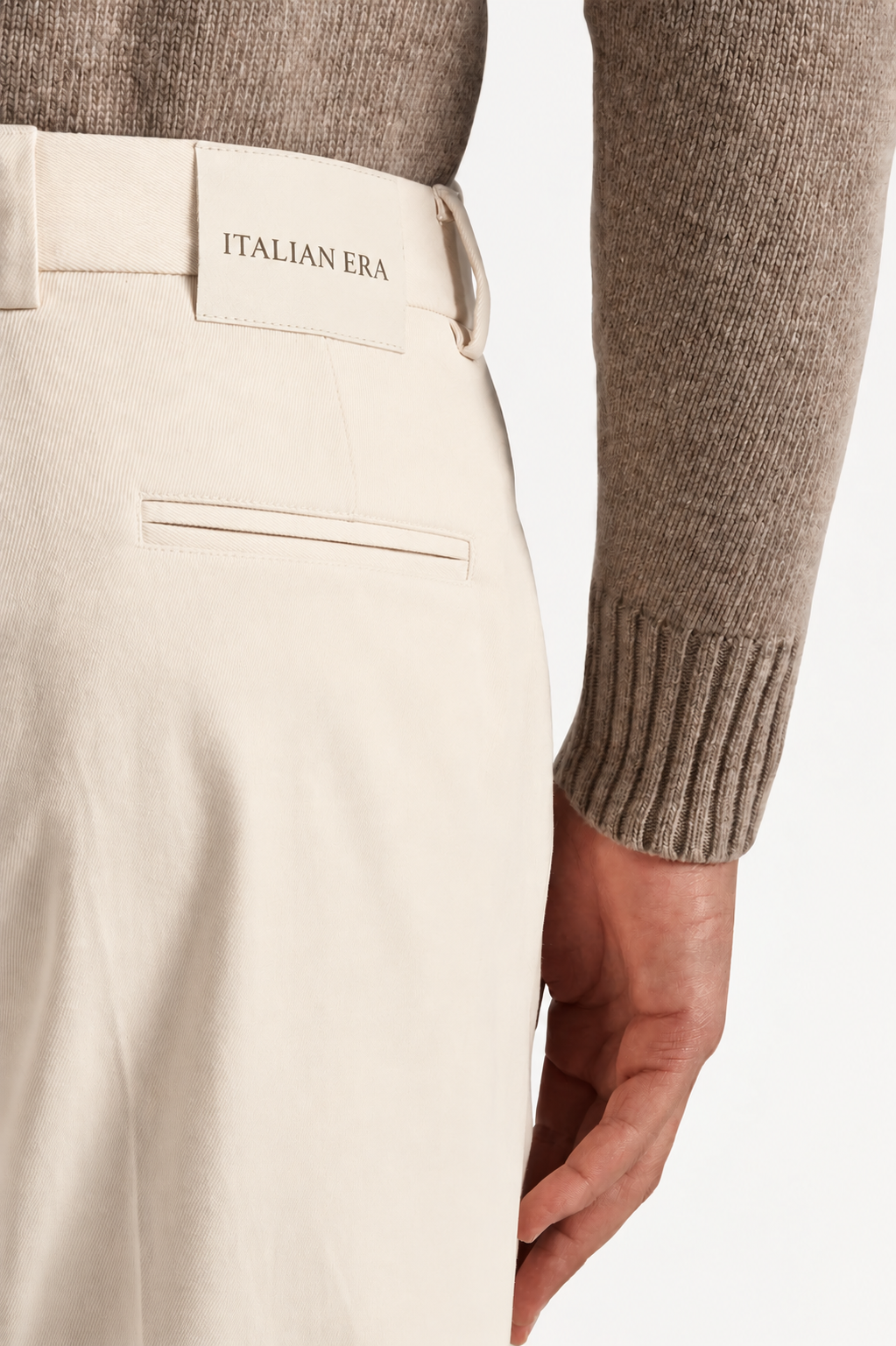 Beige Modern Formal Trouser from italianera