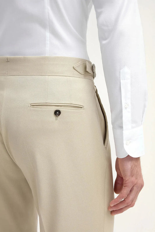 Biege Signature Buttoned Gurkha Pant