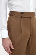 Brown Signature Button Gurkha Pant