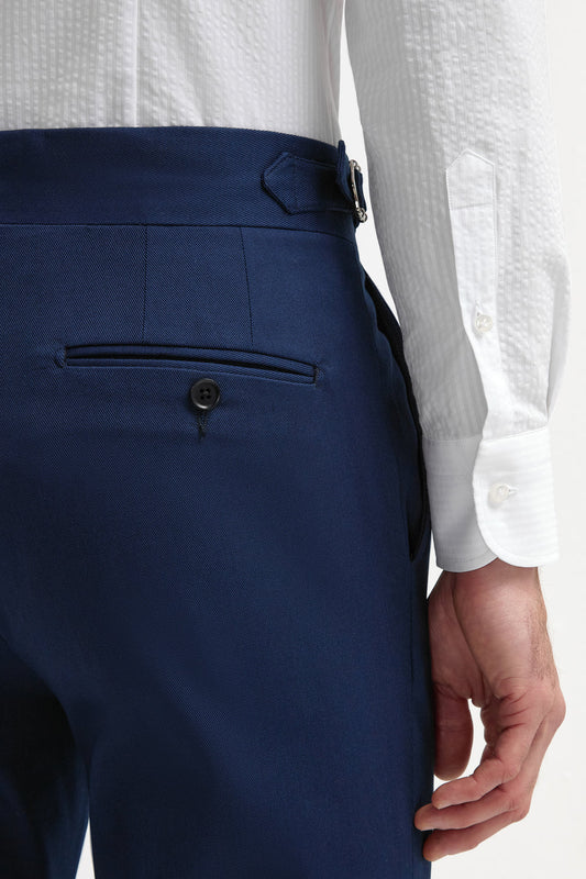 Navy Blue Signature Buttoned Gurkha Pant