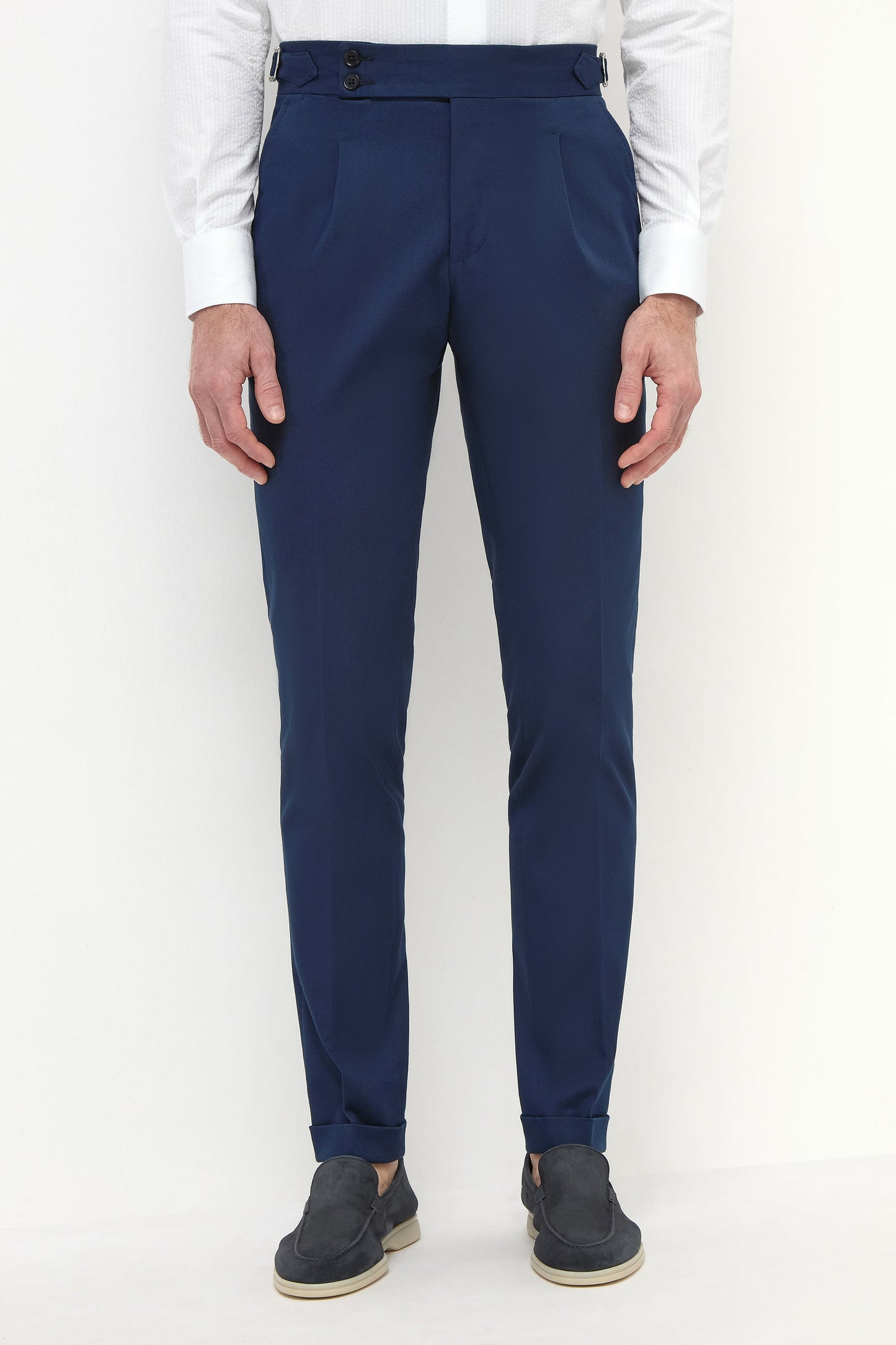 Navy Blue Signature Buttoned Gurkha Pant