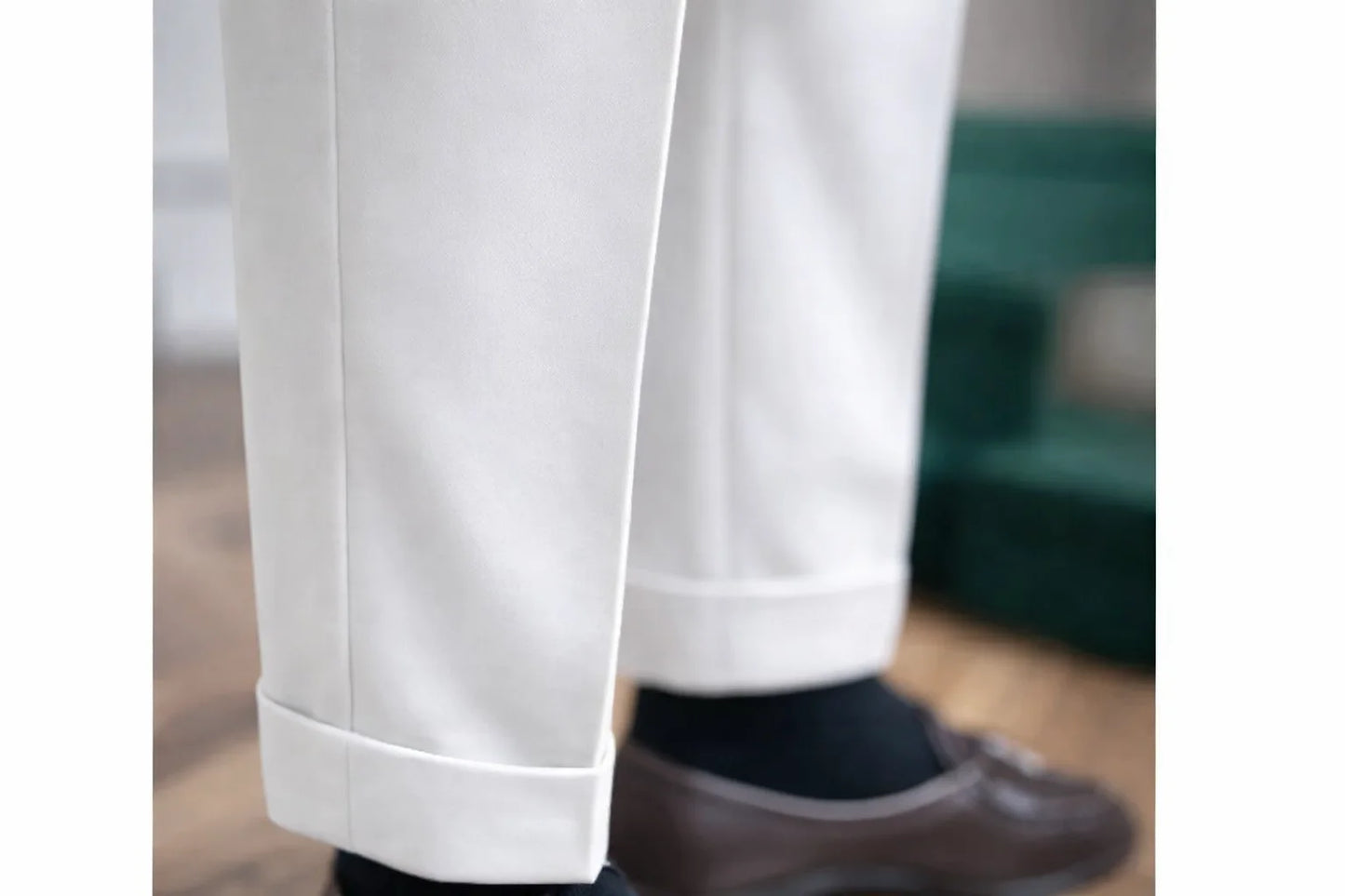 White Classic Gurkha Pant by Italianera