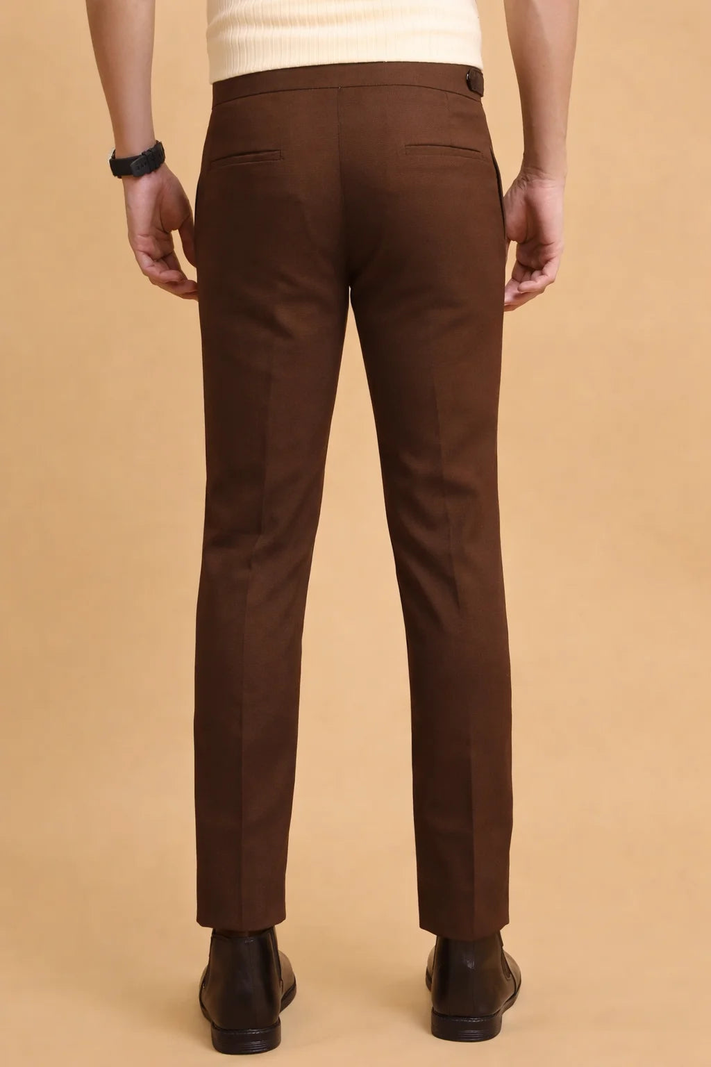 Brown Single buckle Gurkha pant