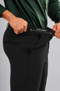 Black Straight Fit Flexiwaist Pant