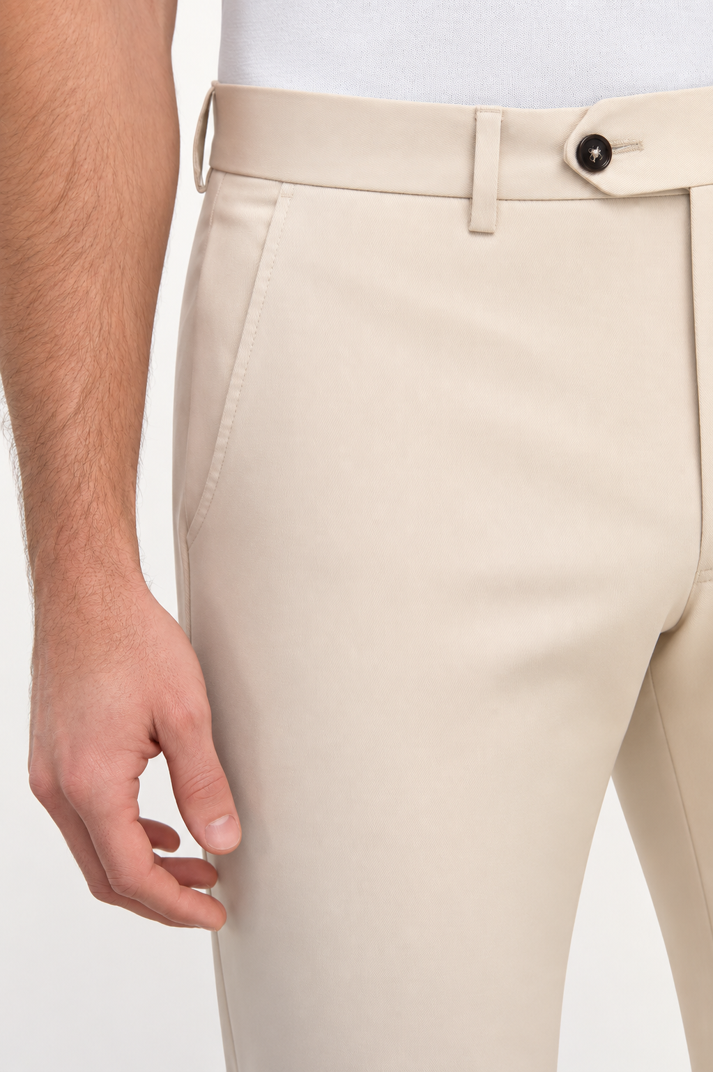 Beige Modern Formal Trouser from italianera