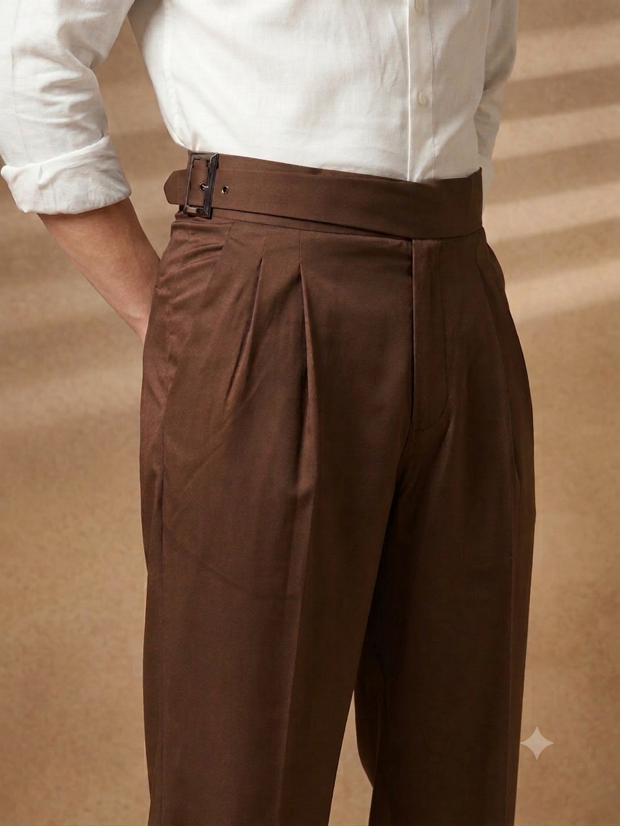 Brown Classic Gurkha Pant
