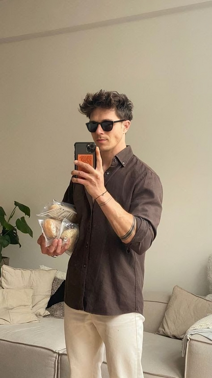 Old Money Brown Shirt