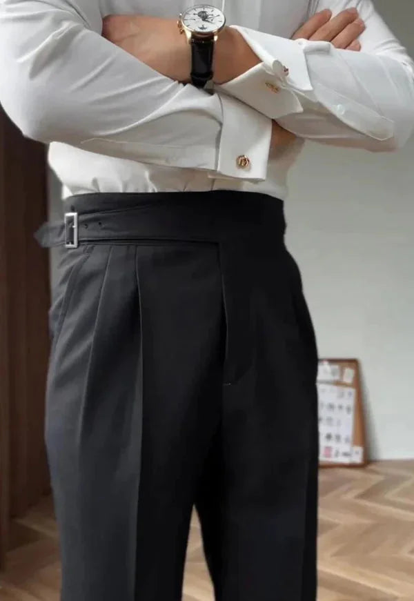 Black Classical Gurkha Pant by Italian Era