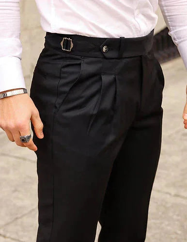 Signature Italian Black Gurkha Pant By Italian Era
