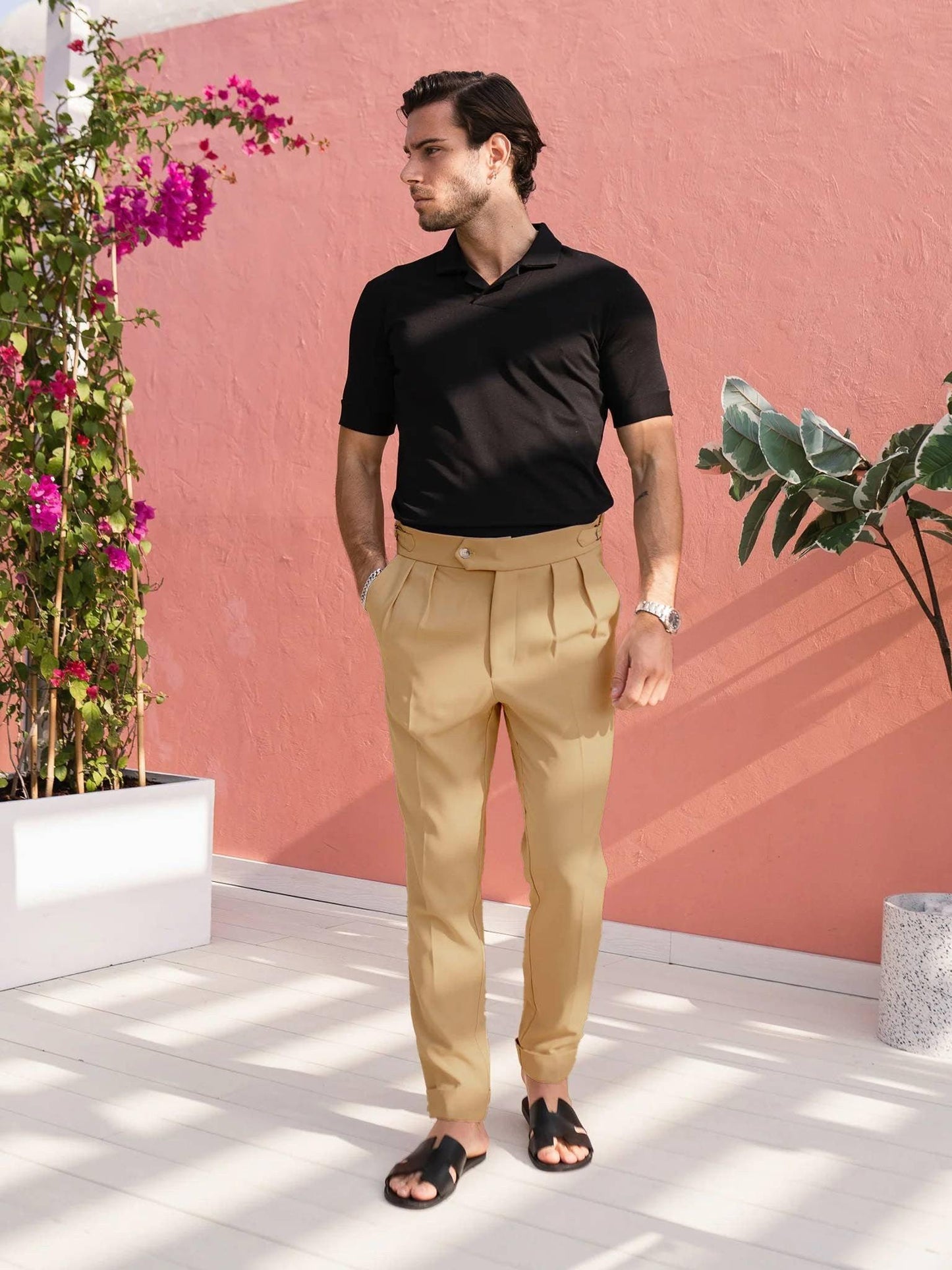 Camel Signature Gurkha Pant
