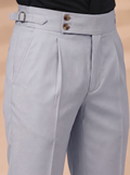 Dove Gray Bootcut Gurkha Pant