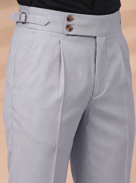 Dove Gray Bootcut Gurkha Pant