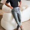 Ash grey gurkha pant