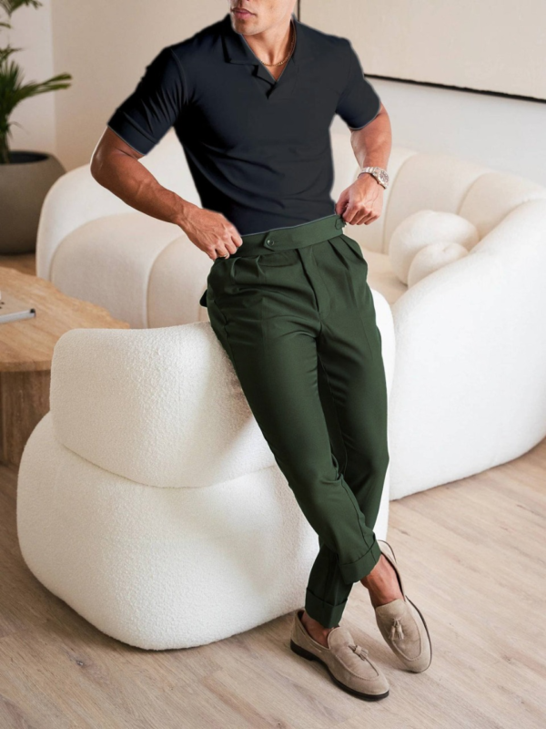 Bottle Green Gurkha Pant by Italianera