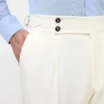 white gurkha pant
