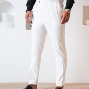 white gurkha pants